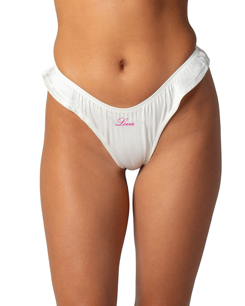 Lover Embroidered Silk Cheeky G