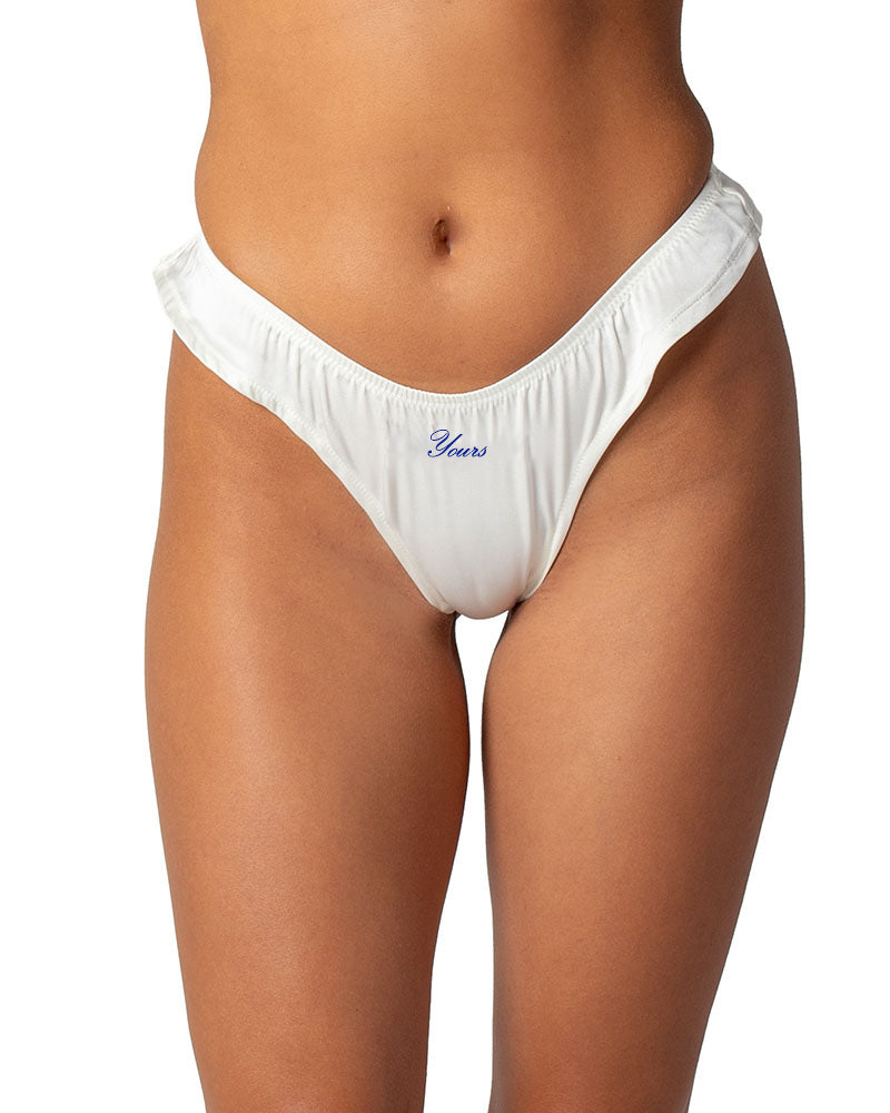 Yours Embroidered Silk Cheeky G
