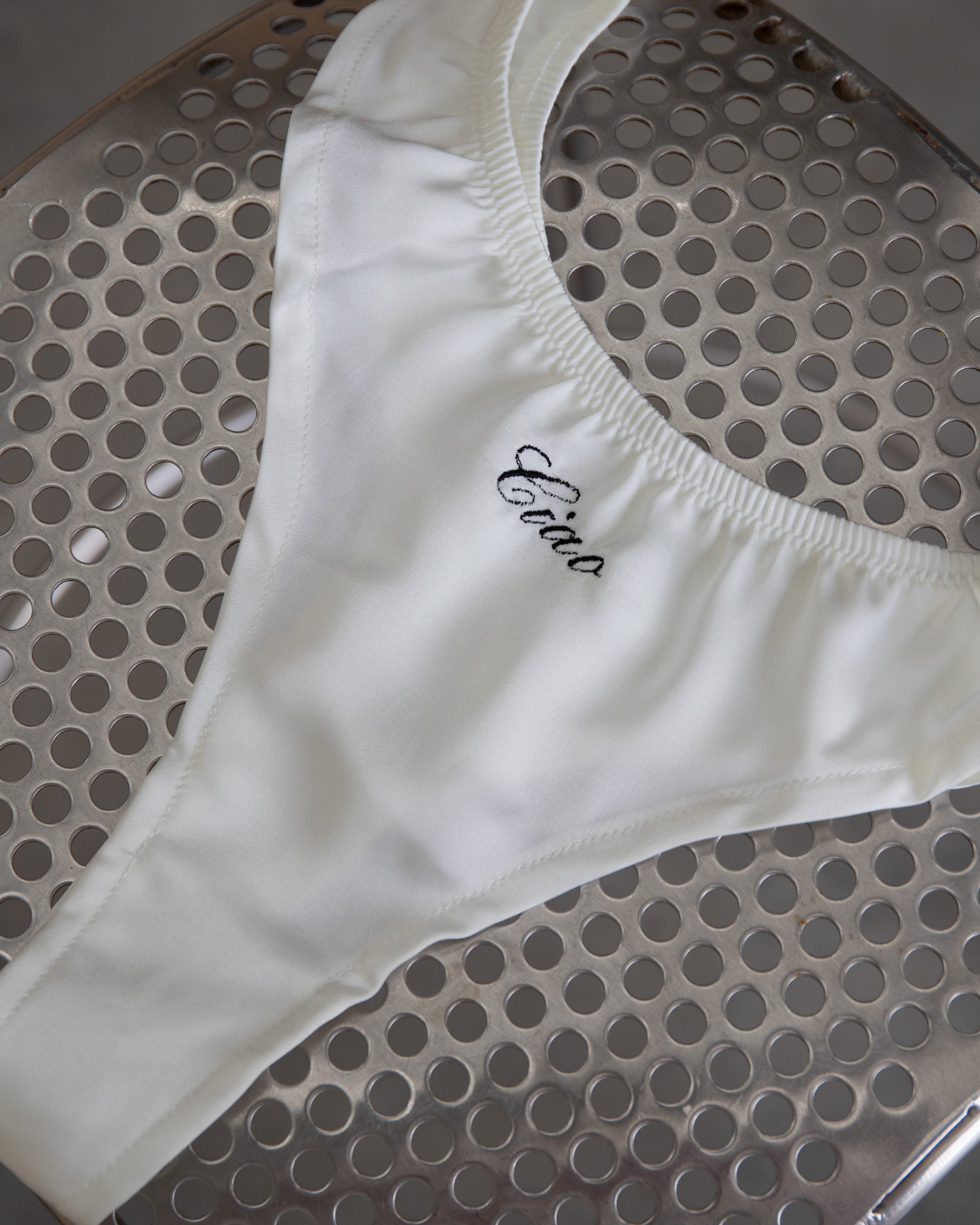 Ciao Embroidered Silk Cheeky G